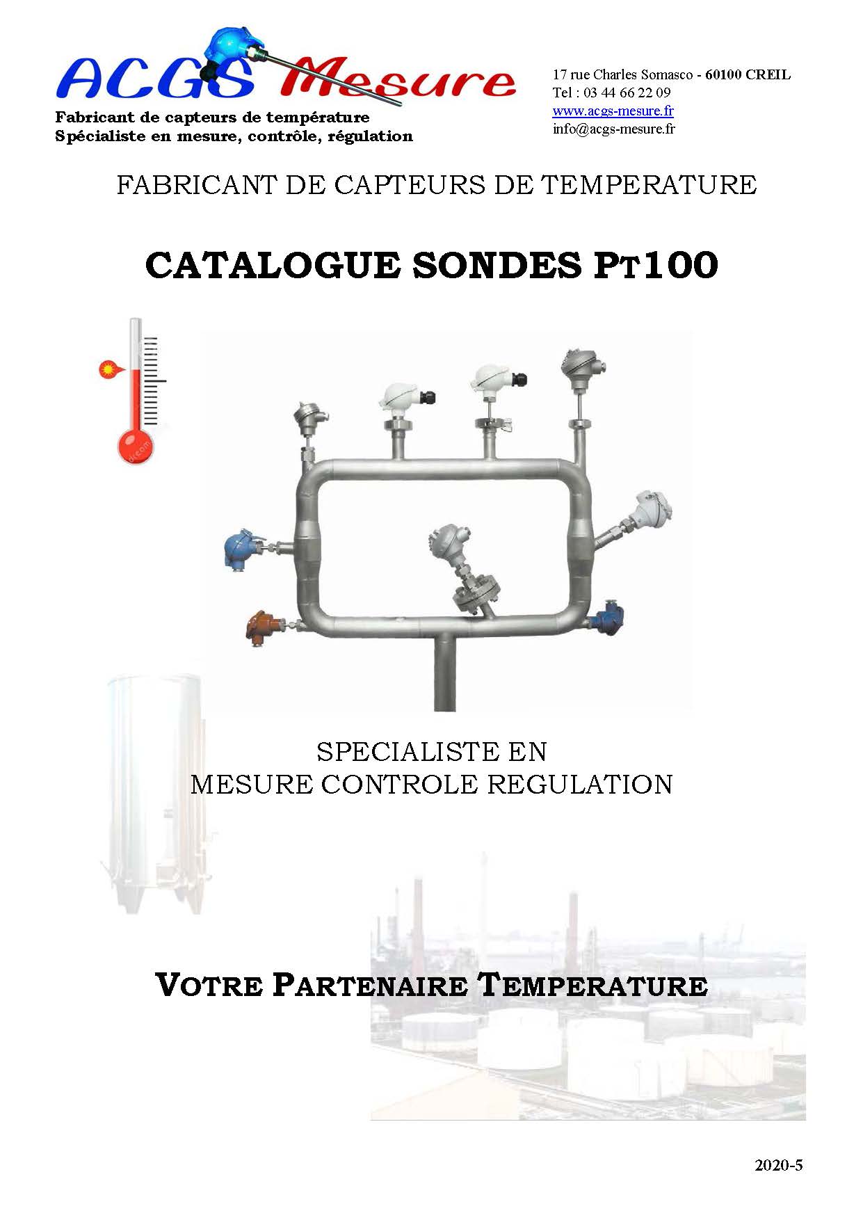 Catalogue Sondes à Tête ACGS