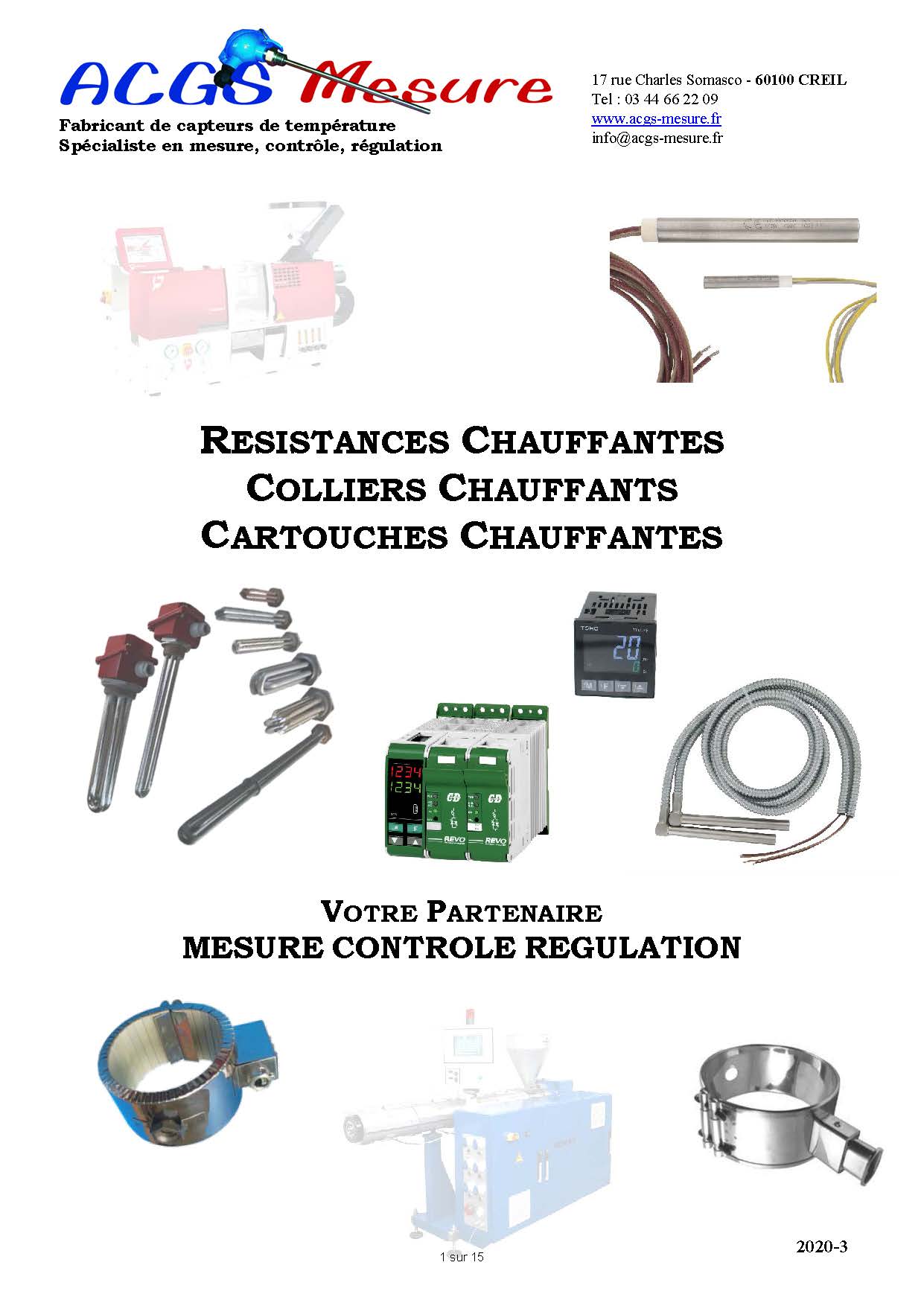 Catalogue Résistances ACGS